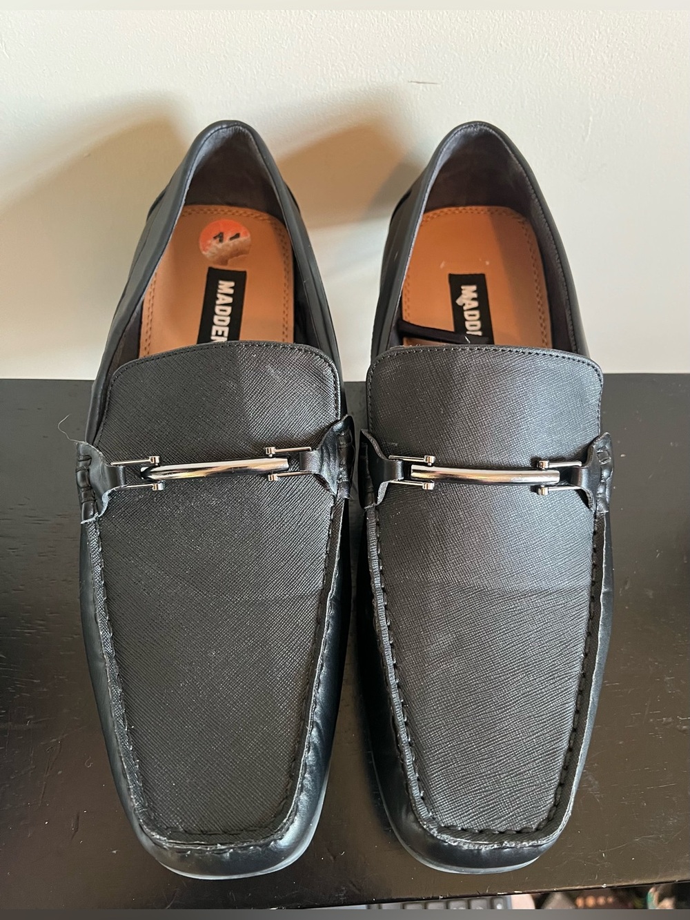 Steve Madden Mens Size 11 M-Trist  Driving  Loafers Classic Black Shoes Moccasin